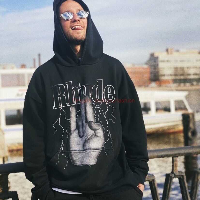 Designer Clothing Mens Sweatshirts Hoodies Rhude Fashion Brand Lightning Palm Washed Old Pullover Sweater Mens Loose Coat Winter Style Fashion Streetwear Pullove, Shipping fee
Designer Clothing Mens Sweatshirts Hoodies Rhude Fashion Brand Lightning Palm Washed Old Pullover Sweater Mens Loose Coat Winter Style Fashion Streetwear Pullove, Shipping fee