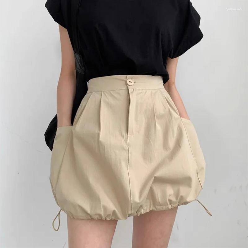 Skirts Neploe Korean Fashion Office Lady Bud All Match 2023 High Waist Chic Mini Skirt Woman Pockets Design Drawstring Faldas, Black 
Skirts Neploe Korean Fashion Office Lady Bud All Match 2023 High Waist Chic Mini Skirt Woman Pockets Design Drawstring Faldas, Black