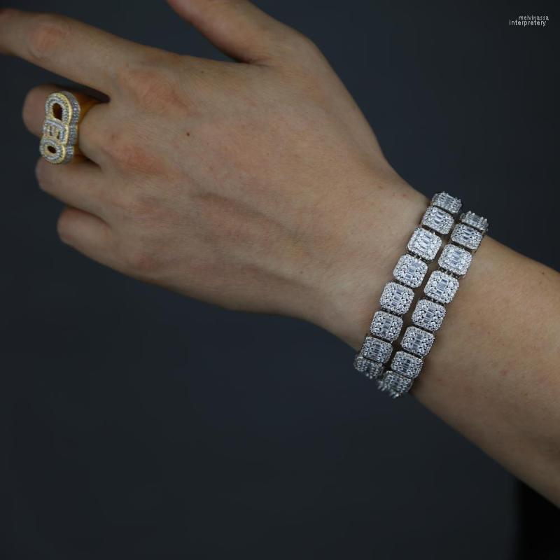 Link Bracelets Wholesale Model Tennis Bracelet Square CZ Stone Men's Hip Hop Jewelry Copper Material Gold Silver Color Iced Out
Link Bracelets Wholesale Model Tennis Bracelet Square CZ Stone Men's Hip Hop Jewelry Copper Material Gold Silver Color Iced Out