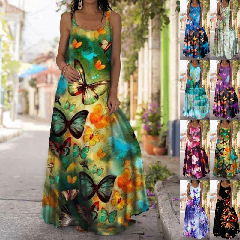 Casual Dresses 2023 Summer Women's Tie-dye 3D Print Butterfly Flower Dress Suspenders Strapless Commuter Long Female & Lady
Casual Dresses 2023 Summer Women's Tie-dye 3D Print Butterfly Flower Dress Suspenders Strapless Commuter Long Female & Lady