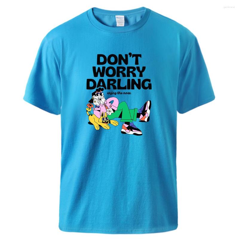 Men' T Shirts Don'T Worry Darling Enjoy The Now Tee Shirt Menall Match Casual Fashion T-Shirt Breathable Cotton Top Be Durable Novelty, Blue
Men' T Shirts Don'T Worry Darling Enjoy The Now Tee Shirt Menall Match Casual Fashion T-Shirt Breathable Cotton Top Be Durable Novelty, Blue