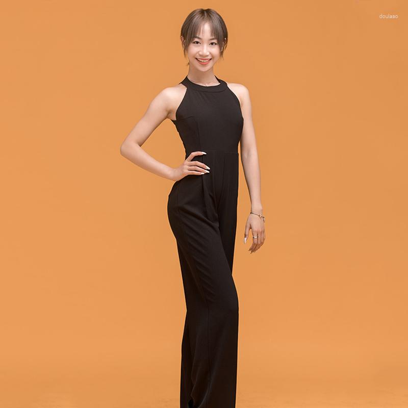 Stage Wear Latin Dance Costume Female Adult Black Backless Jumpsuit Women Sexy Rumba Practice Tango Salsa Dancing Clothes VO267
Stage Wear Latin Dance Costume Female Adult Black Backless Jumpsuit Women Sexy Rumba Practice Tango Salsa Dancing Clothes VO267