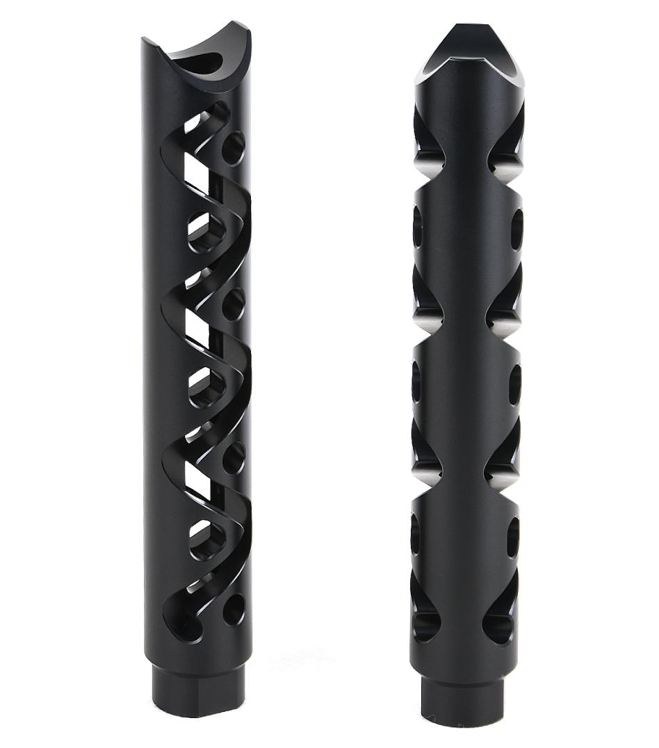 7 inch Tactical Muzzle Brake Compensator 9mm 12x28 UNEF Thread With Crush Washer3823851, Black
7 inch Tactical Muzzle Brake Compensator 9mm 12x28 UNEF Thread With Crush Washer3823851, Black