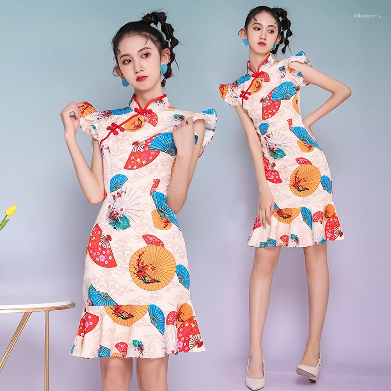 Ethnic Clothing Japanese Harajuku Print Women Elegant Slim Qipao Retro Chinese Style Cheongsam Sleeveless Dress Fashion Oriental 10592
Ethnic Clothing Japanese Harajuku Print Women Elegant Slim Qipao Retro Chinese Style Cheongsam Sleeveless Dress Fashion Oriental 10592