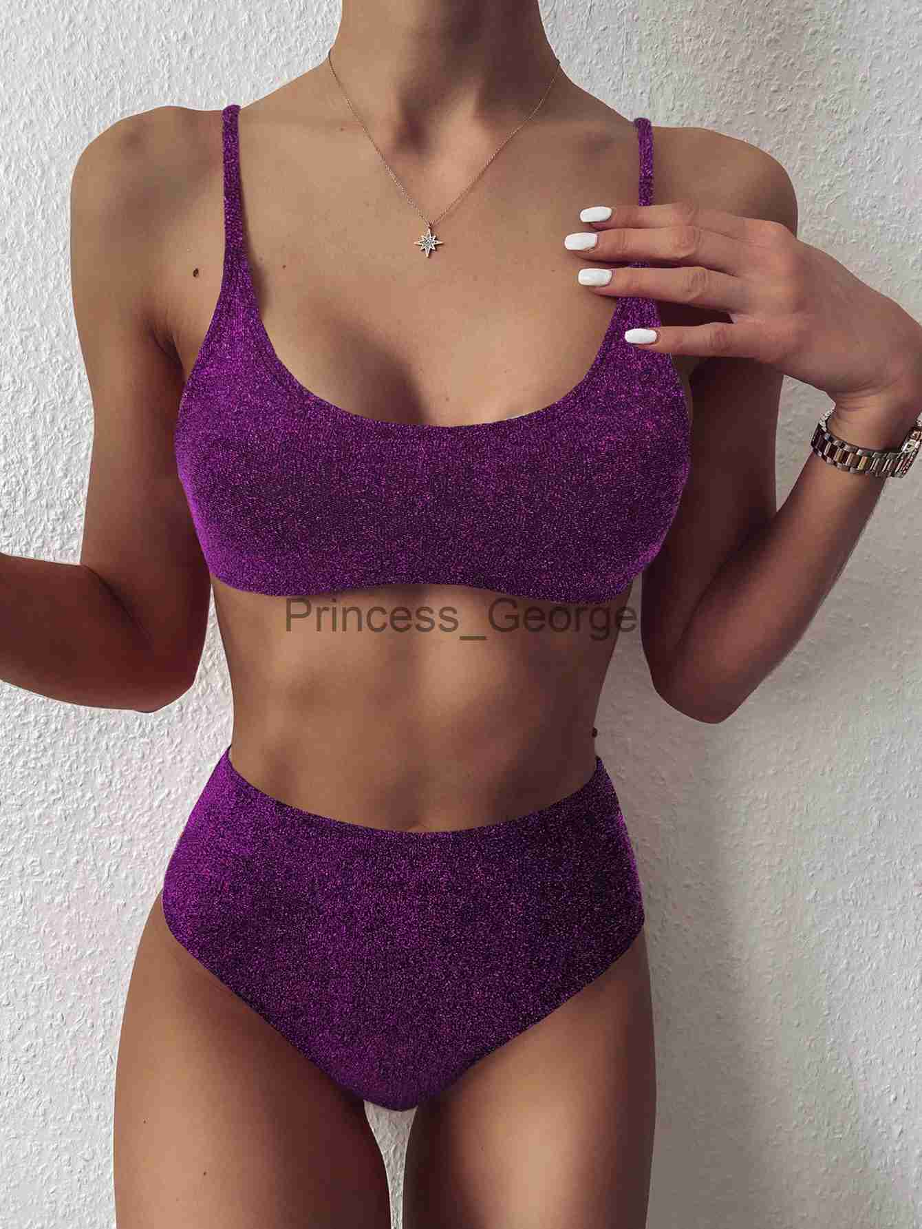 Women's Plus Size Swimwear 2023 New Female Swimsuit High Waist Bikini Women Swimwear Twopieces Bikini Set Glitter Sparkling Bather Bathing Suit Swim x0621, Light blue
Women's Plus Size Swimwear 2023 New Female Swimsuit High Waist Bikini Women Swimwear Twopieces Bikini Set Glitter Sparkling Bather Bathing Suit Swim x0621, Light blue
