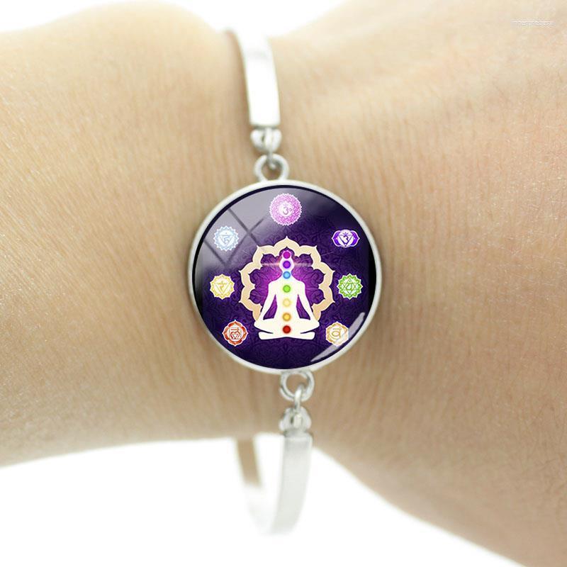 Link Bracelets 7 Chakra Bangles Mandala Yoga Cabochon Dome Personality Fashion Delicate Decorations FCK83
Link Bracelets 7 Chakra Bangles Mandala Yoga Cabochon Dome Personality Fashion Delicate Decorations FCK83