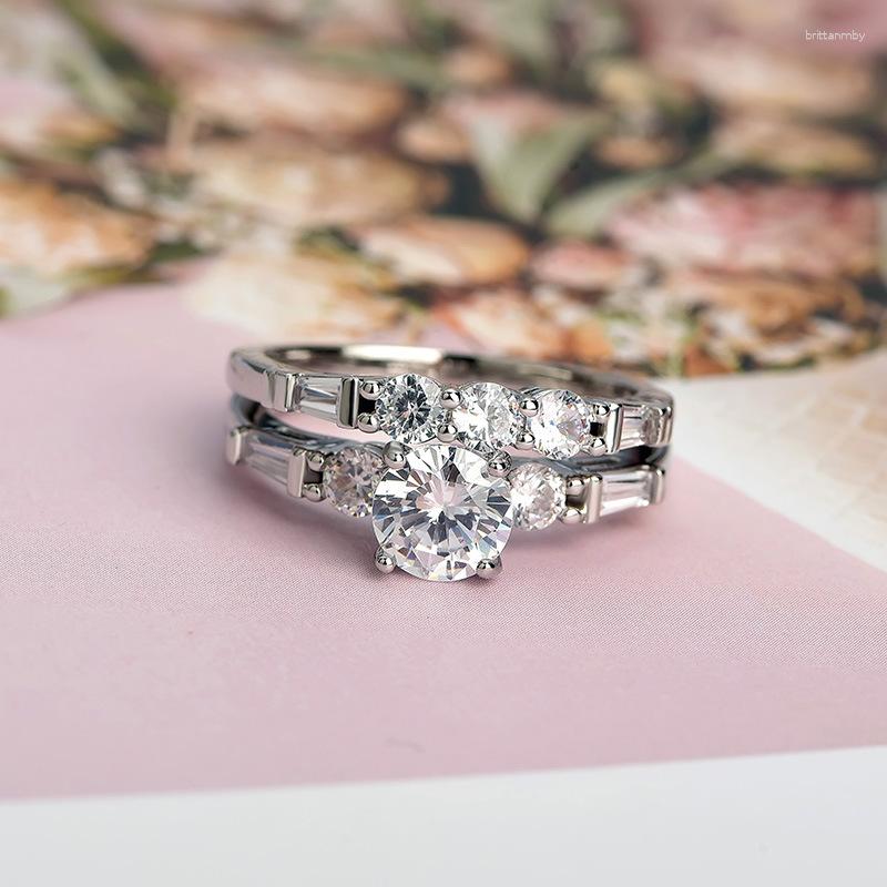 Wedding Rings 2023 Europe And The United States Superflash Zircon Ladies Ring Double-layer Fashion Engagement B2475
Wedding Rings 2023 Europe And The United States Superflash Zircon Ladies Ring Double-layer Fashion Engagement B2475