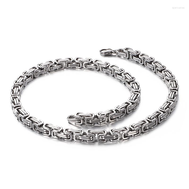 Chains Fashion Silver Color Stainless Steel Necklaces For Men Royal Box Chain Male Long Choker Hip Hop Rock Personalise Jewelry
Chains Fashion Silver Color Stainless Steel Necklaces For Men Royal Box Chain Male Long Choker Hip Hop Rock Personalise Jewelry