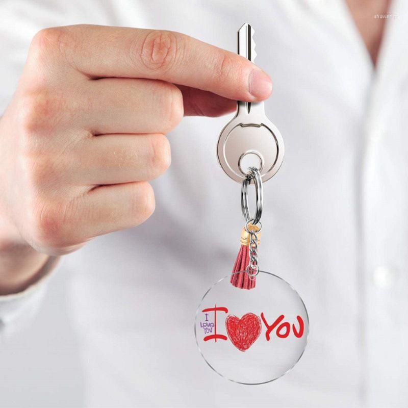 Keychains 12/24Pcs DIY Transparent Round Acrylic Blanks Tassel Pendant For KEY Rings Keych
Keychains 12/24Pcs DIY Transparent Round Acrylic Blanks Tassel Pendant For KEY Rings Keych