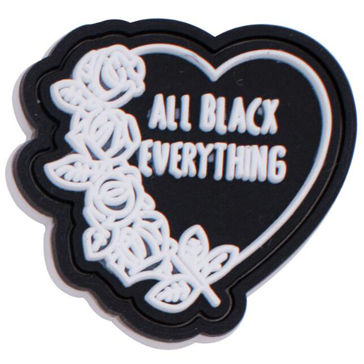 black halloween party clog shoe charms garden shoecharmss buckle fashion shoe accessories wristband decoration gift