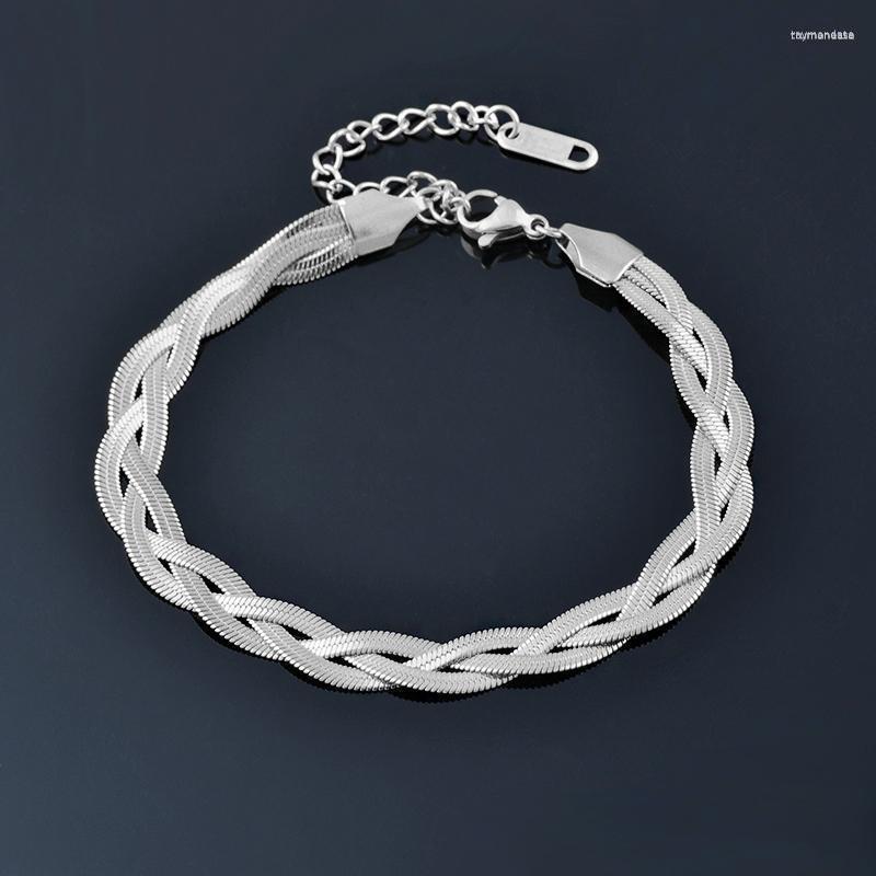 Link Bracelets Chain Punk Braided Three Layers Stainless Steel For Women Gold Silver Color On Hand Jewelry 2023 212 LK6Link Raym22
Link Bracelets Chain Punk Braided Three Layers Stainless Steel For Women Gold Silver Color On Hand Jewelry 2023 212 LK6Link Raym22