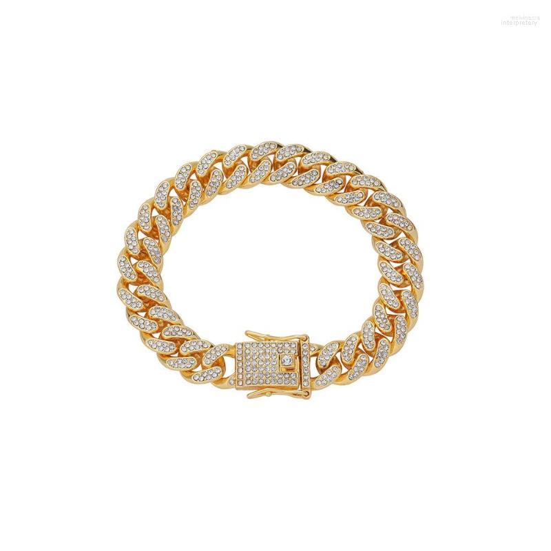 Link Bracelets 12mm Cuban Bracelet Punk Luxury Crystal Alloy For Women Men Jewelry Gold Silver Color Rhinestone Bangles
Link Bracelets 12mm Cuban Bracelet Punk Luxury Crystal Alloy For Women Men Jewelry Gold Silver Color Rhinestone Bangles