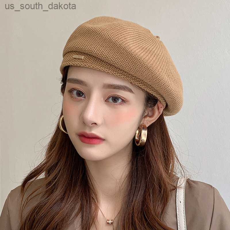 Retro Wool Knitted Beret Women Warm Winter Autumn Berets Solid Women's Cap Fashion Streetwear Elegant French Artist Beanie Hat L230523, Caramel
Retro Wool Knitted Beret Women Warm Winter Autumn Berets Solid Women's Cap Fashion Streetwear Elegant French Artist Beanie Hat L230523, Caramel