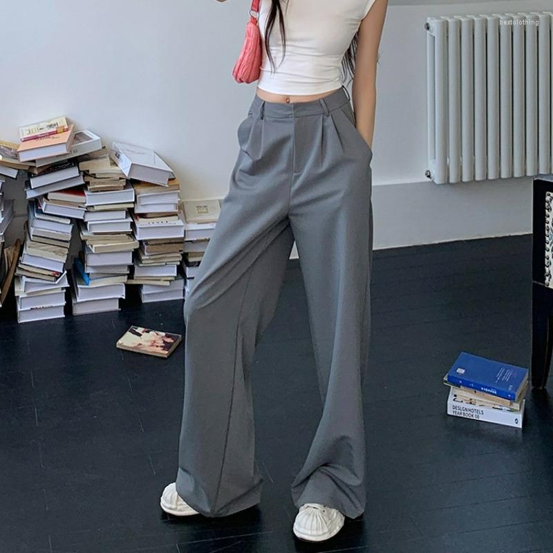 Women' Pants European Personalized 2023 Spring/Summer Suit Wide-Leg Girl Women' High-End Fashion Fried Street Casual, Light gray pants
Women' Pants European Personalized 2023 Spring/Summer Suit Wide-Leg Girl Women' High-End Fashion Fried Street Casual, Light gray pants