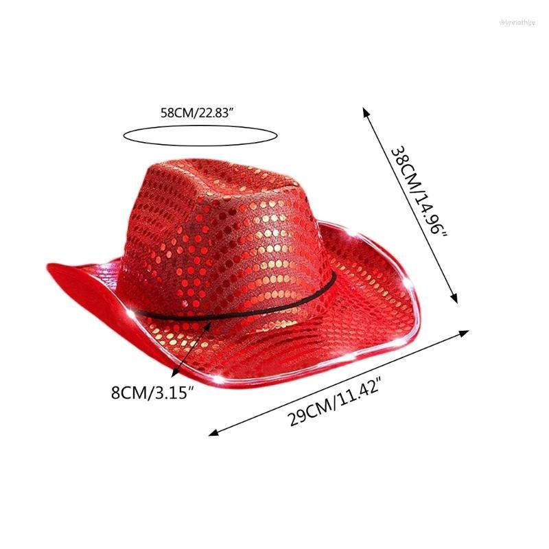 Berets Lightweight Sequins Fedora Hats For Women Men Thick Fabric Cowboy Hat With Led Brim Western Jazz Felt Casual, Black lamp
Berets Lightweight Sequins Fedora Hats For Women Men Thick Fabric Cowboy Hat With Led Brim Western Jazz Felt Casual, Black lamp