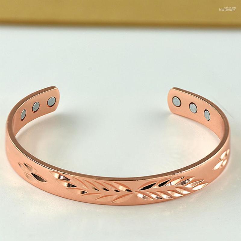 Bangle Opening Electroplating Wide Elegant Polished Gift Rose Golden Color Men Women Leaves Pattern For Daily
Bangle Opening Electroplating Wide Elegant Polished Gift Rose Golden Color Men Women Leaves Pattern For Daily