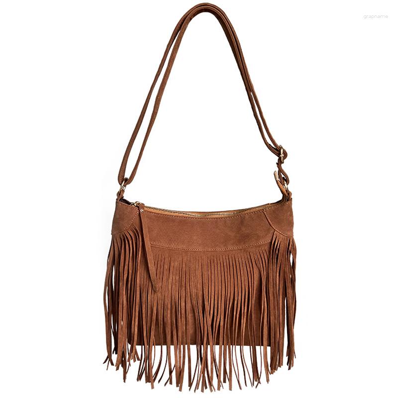 Evening Bags American Bohemian Tassel Bag 2023 Style Suede Saddle Fashion Spice Girl One Shoulder Messenger, Brown
Evening Bags American Bohemian Tassel Bag 2023 Style Suede Saddle Fashion Spice Girl One Shoulder Messenger, Brown