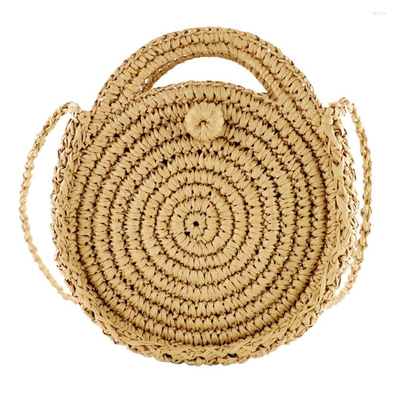 Evening Bags Women Hand-Woven Bag Round Woven Straw Tote Summer Fashion Casual Simple Elegant Holiday Handmade Lady Beach, White
Evening Bags Women Hand-Woven Bag Round Woven Straw Tote Summer Fashion Casual Simple Elegant Holiday Handmade Lady Beach, White