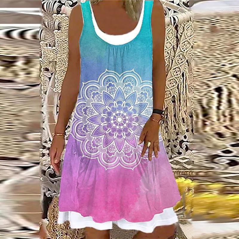Casual Dresses 2023Spring/Summer Round Neck Ladies Dress Women's Fashion A-Line Sleeveless Geometric 3D Print Knee Length, Beige
Casual Dresses 2023Spring/Summer Round Neck Ladies Dress Women's Fashion A-Line Sleeveless Geometric 3D Print Knee Length, Beige