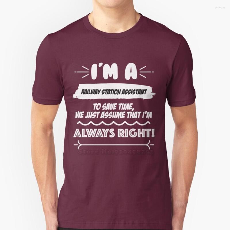 Men's T Shirts Railway Station Assistant Job Gift For Every Shirt Round Collar Short Sleeve T-Shirts, Mtee-white
Men's T Shirts Railway Station Assistant Job Gift For Every Shirt Round Collar Short Sleeve T-Shirts, Mtee-white