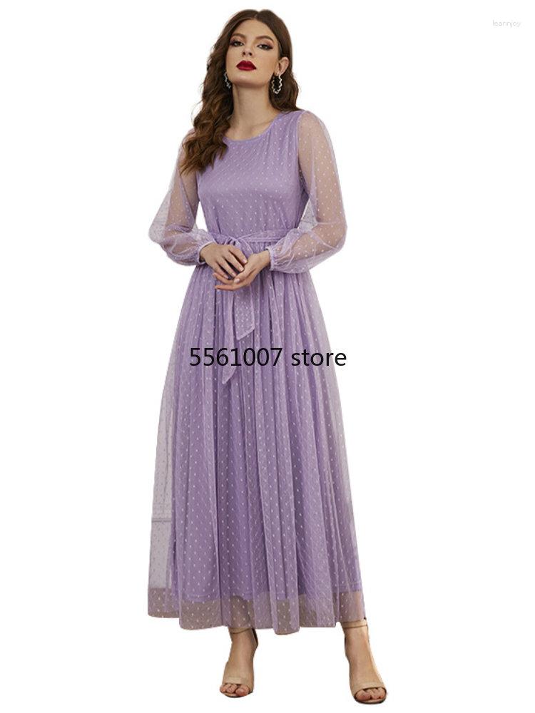 Ethnic Clothing Eid Dress Splicing Gauze Belt Muslim Women Loose Abaya Party Dresses Ramadan Abayas Caftan Kaftan Elegant Vestidos 2023
Ethnic Clothing Eid Dress Splicing Gauze Belt Muslim Women Loose Abaya Party Dresses Ramadan Abayas Caftan Kaftan Elegant Vestidos 2023