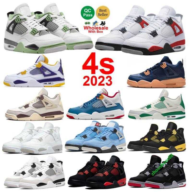 Box With Red Cement 4s Pine Green Basketball Shoes Thunder Military Black Cat 4 Craft With Box Men Women infrared Oreo Fire Canyon Purple Midnight Navy Toro Bravo UNC, Color-33
Box With Red Cement 4s Pine Green Basketball Shoes Thunder Military Black Cat 4 Craft With Box Men Women infrared Oreo Fire Canyon Purple Midnight Navy Toro Bravo UNC, Color-33
