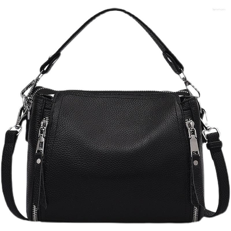 Evening Bags Women's Bag Fashion Style Foreign Trade Cowhide Handheld One Shoulder Bucket Leather Crossbody, Black
Evening Bags Women's Bag Fashion Style Foreign Trade Cowhide Handheld One Shoulder Bucket Leather Crossbody, Black