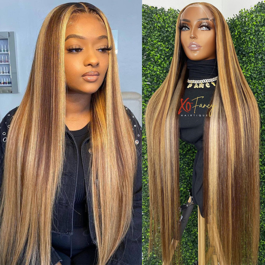 13x6 Highlight Ombre Honey Blonde 13x4 Lace Front Wig Colored Bone Straight Lace Frontal Wig 4x4 Closure Human Hair Wig for Wome, Natural color
13x6 Highlight Ombre Honey Blonde 13x4 Lace Front Wig Colored Bone Straight Lace Frontal Wig 4x4 Closure Human Hair Wig for Wome, Natural color