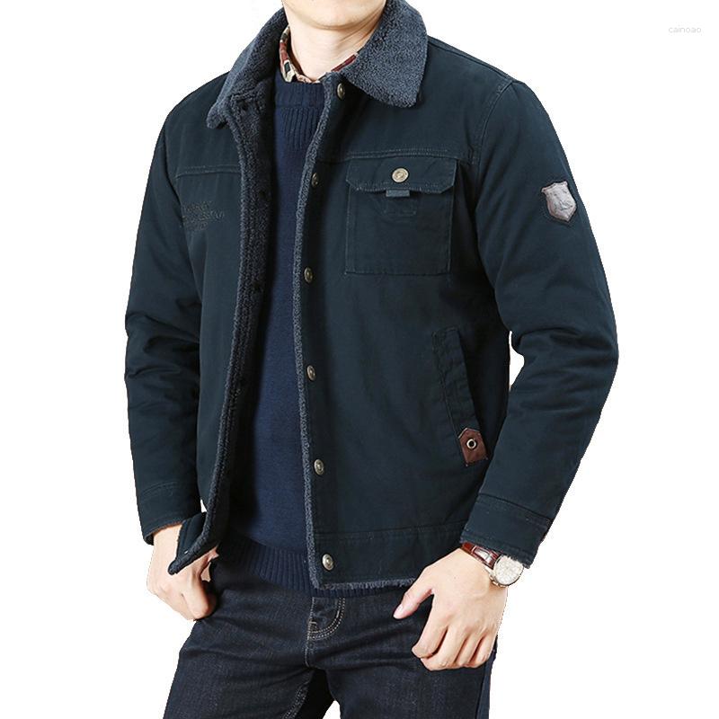 Men's Jackets 2023 Winter Men Cotton Chaqueta Casual Solid Fashion Vintage Fleece Warm Jacket Coats -5XL Military, Blue 
Men's Jackets 2023 Winter Men Cotton Chaqueta Casual Solid Fashion Vintage Fleece Warm Jacket Coats -5XL Military, Blue