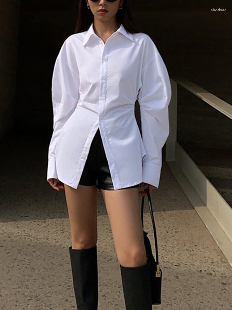 Women' Blouses 2023 Autumn Women' Shirt Fashion Lapel Loose Single Braested Long Sleeve Solid Color Simple Blouse Female Tide 17A465, White
Women' Blouses 2023 Autumn Women' Shirt Fashion Lapel Loose Single Braested Long Sleeve Solid Color Simple Blouse Female Tide 17A465, White