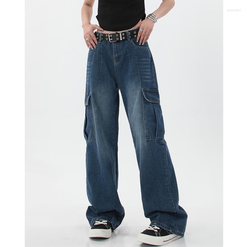 Women's Jeans Blue Women High Waisted Vintage Y2K Style Straight Baggy Pants American Fashion Street 2023 Wide Leg Denim Trouser
Women's Jeans Blue Women High Waisted Vintage Y2K Style Straight Baggy Pants American Fashion Street 2023 Wide Leg Denim Trouser