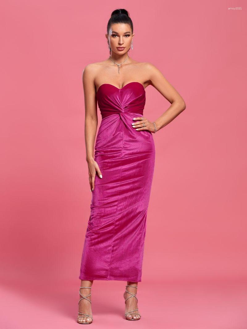 Casual Dresses Velvet Long Party Dress Women Pink Maxi Bodycon Elegant Sexy Strapless Birthday Club Outfits 2023 Summer Runway Fashion
Casual Dresses Velvet Long Party Dress Women Pink Maxi Bodycon Elegant Sexy Strapless Birthday Club Outfits 2023 Summer Runway Fashion