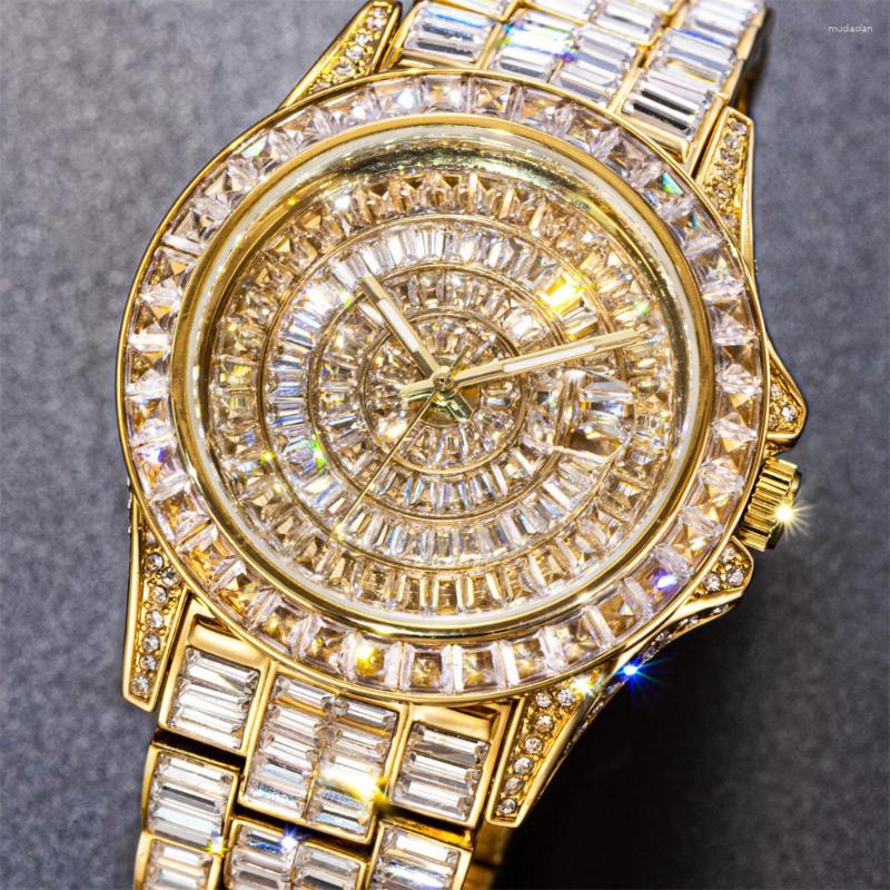 Wristwatches Top Iced Out Watch For Men Hip Hop Diamond Shiny Luminous Waterproof Quartz Male Clock Gift Box, Silver
Wristwatches Top Iced Out Watch For Men Hip Hop Diamond Shiny Luminous Waterproof Quartz Male Clock Gift Box, Silver