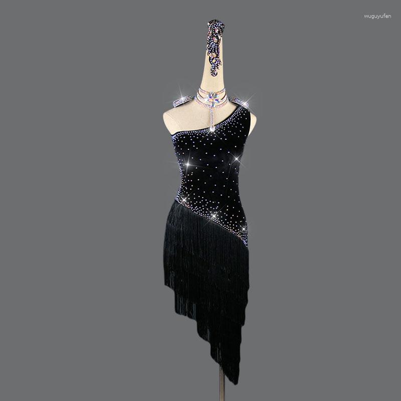 Stage Wear Sleeveless Latin Dance Dress Women Black Salsa For Girls Woman Sexy Skirt Competition Suit
Stage Wear Sleeveless Latin Dance Dress Women Black Salsa For Girls Woman Sexy Skirt Competition Suit