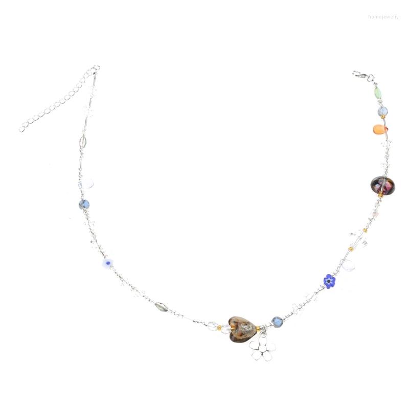 Pendant Necklaces Acrylic Flower Necklace Crystal Class Gravel Beaded For Women Cool Y2K Choker Jewelry Exquisite
Pendant Necklaces Acrylic Flower Necklace Crystal Class Gravel Beaded For Women Cool Y2K Choker Jewelry Exquisite