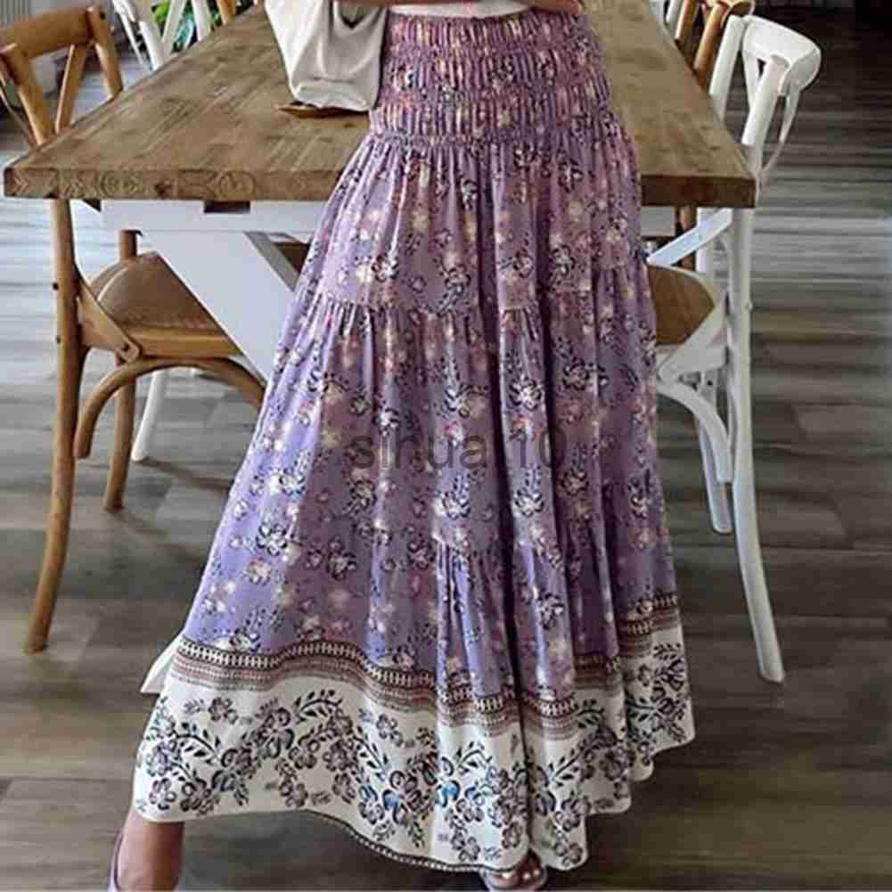 Skirts Boho Casual Print Maxi Skirt Women Summer Fashion Sexy High Waist Skirts Womens 2021 Pink Beach Floral A-line Long Skirts Femme J230621, Blue
Skirts Boho Casual Print Maxi Skirt Women Summer Fashion Sexy High Waist Skirts Womens 2021 Pink Beach Floral A-line Long Skirts Femme J230621, Blue