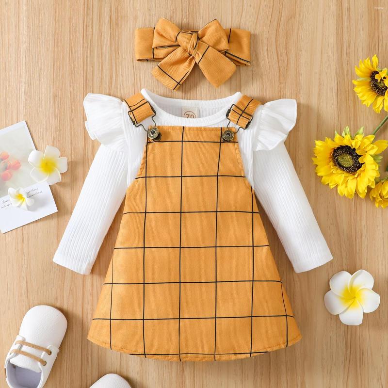 Clothing Sets Ruffle Baby Girl Clothes Infant Girls Long Sleeve Ribbed Romper Bodysuits Plaid Prints Suspenders Blanket Headband Set, Orange
Clothing Sets Ruffle Baby Girl Clothes Infant Girls Long Sleeve Ribbed Romper Bodysuits Plaid Prints Suspenders Blanket Headband Set, Orange