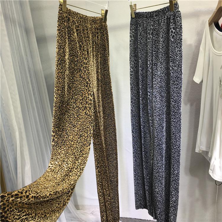 Women's Pants Sparkling Bright Silk Long Trousers For Women 2023 Summer All-match Ventilate Leopard Elastic High Waist Wide Leg Pant, Gold
Women's Pants Sparkling Bright Silk Long Trousers For Women 2023 Summer All-match Ventilate Leopard Elastic High Waist Wide Leg Pant, Gold