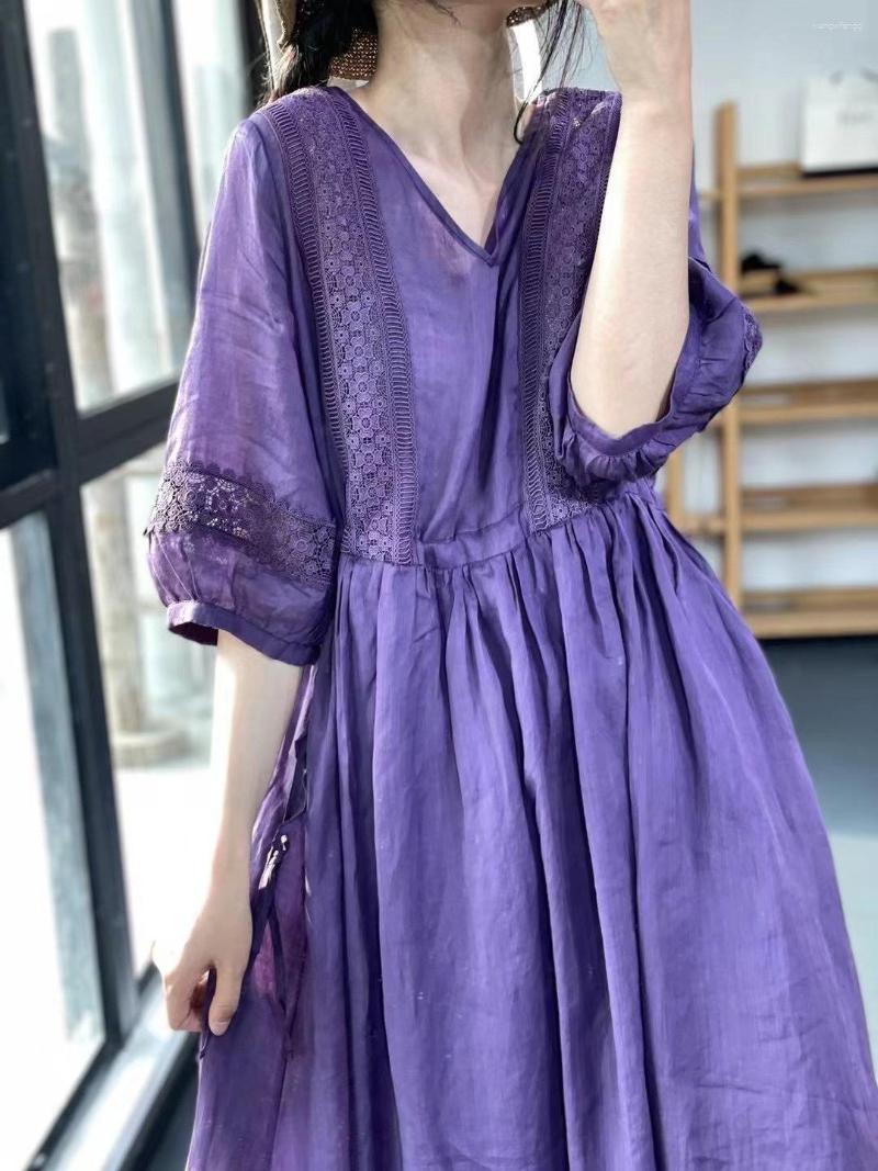 Casual Dresses Cotton Linen Folds Long Dress Women Y2k Half Sleeve 2023 Summer Beach Elegant Vestidos Purple A Line Maxi, White
Casual Dresses Cotton Linen Folds Long Dress Women Y2k Half Sleeve 2023 Summer Beach Elegant Vestidos Purple A Line Maxi, White