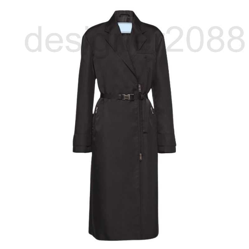 Women' Trench Coats Designer Jacket Vintage Outwear Jackets Coat With Pockets Triangle Pattern Girls Milan Runway High End Custom Long Peacoat Tops 0FPX, Black
Women' Trench Coats Designer Jacket Vintage Outwear Jackets Coat With Pockets Triangle Pattern Girls Milan Runway High End Custom Long Peacoat Tops 0FPX, Black