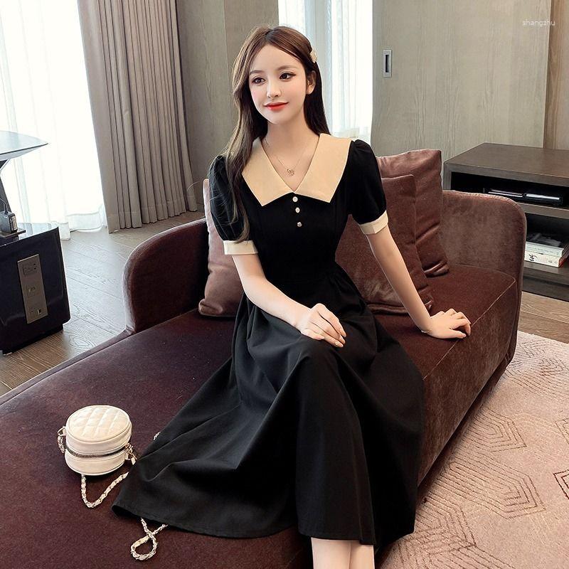 Party Dresses Retro First Love Hepburn Style Doll Neck Dress For Women' 2023 Summer Arrival Waist Slim French Small Black
Party Dresses Retro First Love Hepburn Style Doll Neck Dress For Women' 2023 Summer Arrival Waist Slim French Small Black