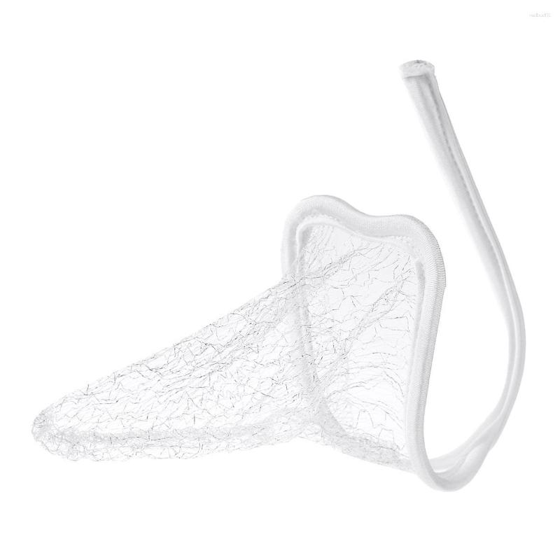 Men's G Strings Men Mini Lingerie C-String Underwear Sheer Mesh Male Closed Penis Sheath G-String Thong Bulge Pouch Briefs P