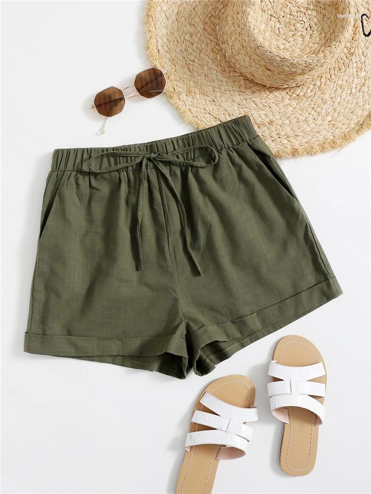 Women's Shorts Women's Casual Solid Knot Elastic Waist Loose Women Summer Korean Fashion High With Pockets Streetwear Y2K Clothes, White
Women's Shorts Women's Casual Solid Knot Elastic Waist Loose Women Summer Korean Fashion High With Pockets Streetwear Y2K Clothes, White
