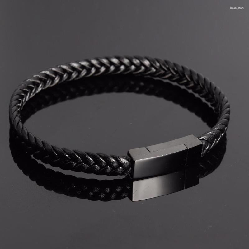 Charm Bracelets Fashion Men Bracelet Leather Rope Chain Stainless Steel Magnetic Clasps Bangles Male Gifts Vintage Jewelry
Charm Bracelets Fashion Men Bracelet Leather Rope Chain Stainless Steel Magnetic Clasps Bangles Male Gifts Vintage Jewelry