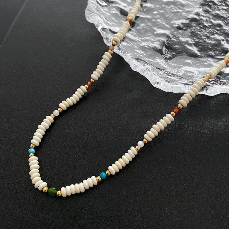 Chains RACHELZ 2023 Light Luxury Handmade Beaded Necklace Elegant Colorful Stainless Steel Bead Choker For Women Summer Jewelry Beach
Chains RACHELZ 2023 Light Luxury Handmade Beaded Necklace Elegant Colorful Stainless Steel Bead Choker For Women Summer Jewelry Beach