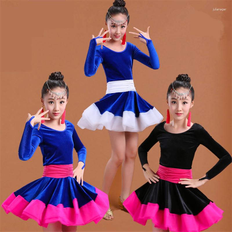 Stage Wear Children Dress For Dancing 2023 Latin Dance Dresses Girls Short Full Sleeve Salsa Tango Kids Costume Skirt Ballroom, Dark blue
Stage Wear Children Dress For Dancing 2023 Latin Dance Dresses Girls Short Full Sleeve Salsa Tango Kids Costume Skirt Ballroom, Dark blue