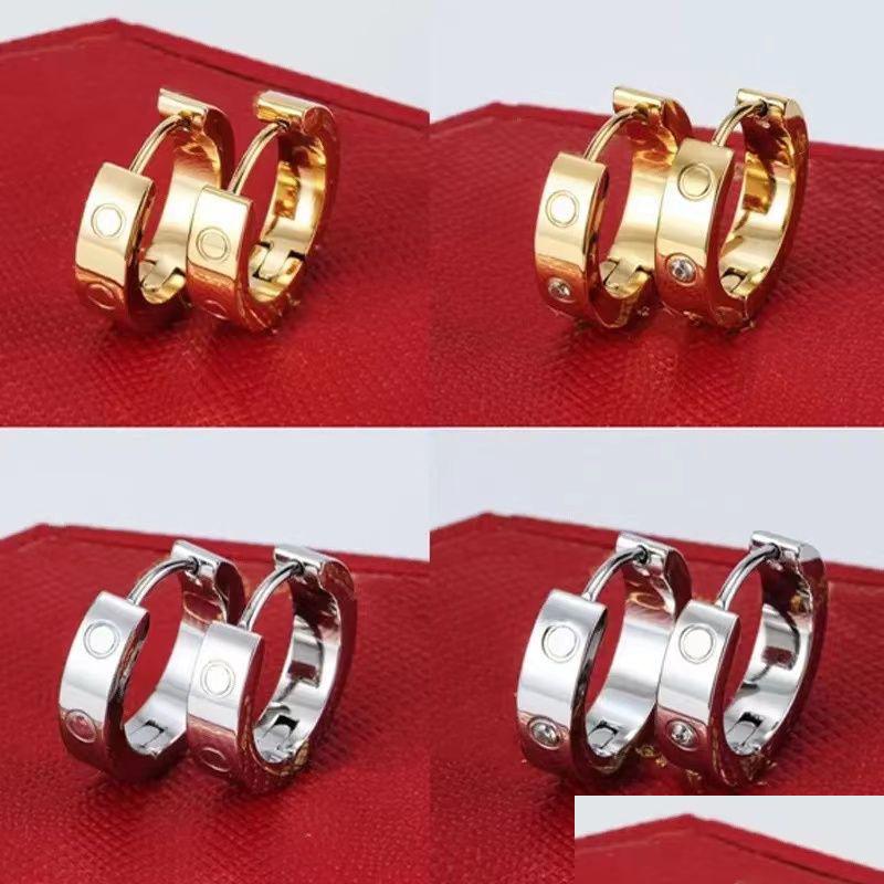 Stud Fashion Gold Earrings Diamond Luxury Jewelry 18K Rose Sier Plated Stainless Steel Party Christmas Birthday Jewerlry High Qualit Dhap0
Stud Fashion Gold Earrings Diamond Luxury Jewelry 18K Rose Sier Plated Stainless Steel Party Christmas Birthday Jewerlry High Qualit Dhap0