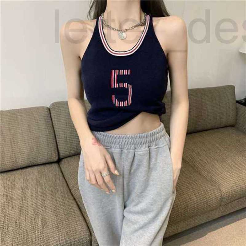 Women' Knits & Tees designer 2021 Color Contrast Knit Crop Top Women Cnl Summer Sleeveless Navy Casual Beach Off Shoulder Vintage Fashion, Navy blue
Women' Knits & Tees designer 2021 Color Contrast Knit Crop Top Women Cnl Summer Sleeveless Navy Casual Beach Off Shoulder Vintage Fashion, Navy blue