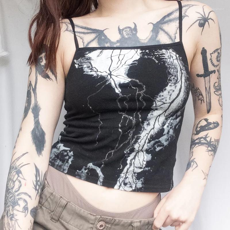 Women's Tanks Goth Dark Tie Dye Print Mall Gothic Camis Top Grunge Aesthetic Punk Color Block Sexy Crop Tops Emo Female Black Alt Sleeveless
Women's Tanks Goth Dark Tie Dye Print Mall Gothic Camis Top Grunge Aesthetic Punk Color Block Sexy Crop Tops Emo Female Black Alt Sleeveless