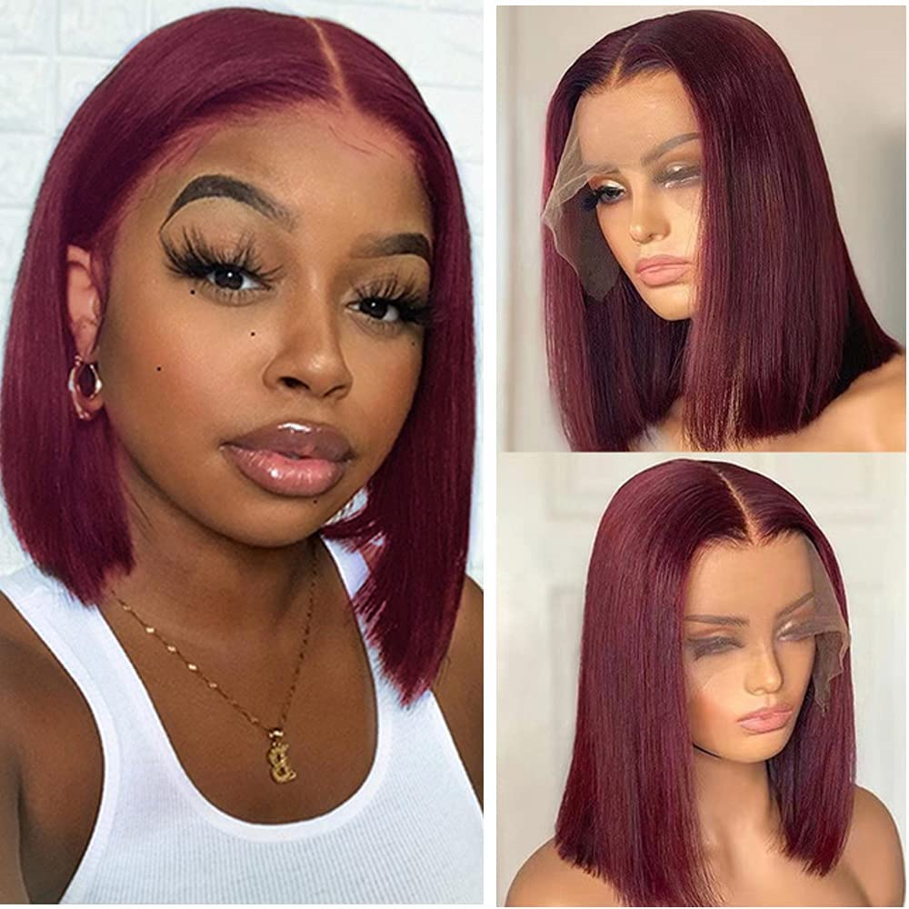 Fashion New Design Burgundy Bob Lace Frontal Wig #99J Color Lace Front Wigs for Women Short Bob Lace Closure Wig 150% Human Hair Free Part Wigs
Fashion New Design Burgundy Bob Lace Frontal Wig #99J Color Lace Front Wigs for Women Short Bob Lace Closure Wig 150% Human Hair Free Part Wigs